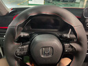 私房工造适用于本田22款十一代思域/型格专用手缝方向盘套全包围把套 黑色带孔红线 实拍图
