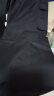 QGF户外运动冲锋裤子女春秋季新款小个子潮流直筒宽松美式工装休闲裤 黑色 M 晒单实拍图