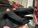 HTBT8-14岁儿童骑行手套男孩女孩秋冬季加厚保暖户外运动山地车战术训练防护全指手套 黑色 实拍图
