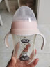 咕咕婴儿奶瓶大宝宝断奶神器PPSU防胀气重力球奶瓶仿母乳吸管杯奶瓶 粉色300ml(12个月以上)送奶嘴 晒单实拍图