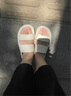 优调2025新款夏季厚底防滑凉鞋女外穿厚底运动平底软底大码沙滩鞋海边 白色(柔软舒适，不磨脚跟) 40 实拍图