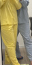 蕉内（Bananain）棉棉301H睡衣男女士纯棉情侣家居服长袖套装春夏季吸湿速干内衣 【女士】豆黄 2XL 实拍图