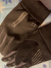 保罗·弗希尼手套男士冬季加绒骑行电动车防风防寒防水防滑触屏开车保暖手套女 男士-黑色 实拍图