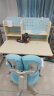 京东京造 儿童学习桌椅 实木学习桌 儿童书桌椅套装 写字桌90cm小户型蓝 晒单实拍图