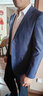 杉杉（FIRS）西服男秋款商务中青年弹力小西服休闲男士单西外套正装职业装上衣西装结婚礼服 2036蓝色 180  实拍图