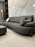 意式轻奢真皮沙发客厅新款小户型现代简约白色奶油风弧形皮艺沙发 标准版:进口松木-高密海绵座包 [进口]弧形单人: 1.2米 实拍图