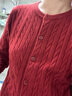 班尼路（Baleno）麻花针织开衫外套女2025秋冬新年贺岁本命年外搭正肩圆领短款毛衣 实拍图