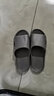 百慕倾臣 凉拖鞋女士新款踩屎感居家居室内外穿防滑浴室洗澡情侣拖鞋男款 灰色 40-41 实拍图