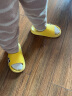 巴布豆儿童拖鞋男女童宝宝软底居家浴室夏季凉拖鞋 黄色 190码 实拍图