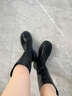 ZHR长靴女冬加绒保暖不过膝女靴厚底增高显瘦百搭女靴  黑色 37 实拍图