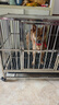 金百特【升级满焊加粗加厚】圆管笼不锈钢狗笼子大型犬宠物狗别墅金毛 加粗加厚不锈钢 小型犬78*52*70（无喂食门） 实拍图