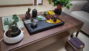 石上居天然乌金石茶盘可排水家用轻奢茶台办公室茶具茶托盘整块天然原石 溢彩60*30*3cm【1-1.2米茶桌】 实拍图