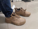骆驼（CAMEL）男士复古户外登山工装休闲低帮鞋 G13A342170 流沙色 38  实拍图
