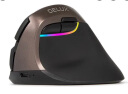 多彩（DeLUX）M618mini人体工程学鼠标 立式垂直鼠标 可充电无线蓝牙鼠标双模笔记本电脑办公 暗金黑 实拍图