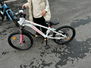 凤凰山地自行车男女变速山地车碟刹青少年儿童自行车学生单车 星际 粉白【变速+辐条轮】 20寸【适合125-160cm】 实拍图