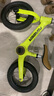 永久K8儿童平衡车1-3岁男 滑步车4-6岁小孩滑行车 女宝宝单车溜溜车 荧光绿 【镁合金 辐条轮】 12寸 85-120cm 实拍图