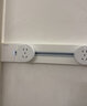 西门子（SIEMENS）轨道插座 墙壁插座壁挂式电力轨道8000W大功率多功能导轨插座 【S10金属款】0.5米/灰色轨道+3个灰色五孔 实拍图