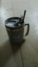 304不锈钢水杯带盖马克杯双层隔热办公室咖啡杯 【304创意灰】水杯+盖+吸管 实拍图