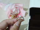 AEAW Jewelry18K金镶培育钻石戒指DF色人工人造钻石戒指情人节礼物求婚订婚 50分培育钻石(D/VVS1/3EX/N) 晒单实拍图