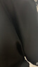 引异仿麂皮绒字母烧花美式复古短袖T恤男夏季潮流宽松上衣半袖体恤 黑色 2XL 实拍图