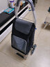 天喜（TIANXI）买菜手拉车购物车小拉车老人可爬楼可折叠便携式不锈钢超市买菜车 升级铝合金款【黑色包】 实拍图