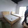 kuoson 实木床员工学生宿舍公寓酒店家用单人床原木色1.2米 实拍图