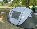 kommot牧彻速开免搭全自动建帐篷秒开户外露营防雨过夜休闲防晒野营 【升级款】3-4人高级灰 实拍图