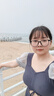 安与·洛施琪 ins风可爱少女海边仙气保守学生新款遮肚显瘦小胸泳衣女夏 灰蓝 XL   ( 建议115-125斤 ) 实拍图