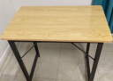 宾纳得电脑桌家用台式学习桌钢木学生写字桌现代简约长条工作台加固桌子 原木纹黑架单桌（80*50*73cm) 晒单实拍图