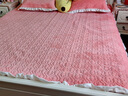 雅鹿牛奶绒床单单件加厚保暖床罩床盖床垫罩加绒夹棉冬季床套床上用品 蜜桃粉【双面加厚保暖 细腻柔软】 150*230cm【床盖单件】 实拍图