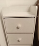 京晴家居（TSING FURNITURE）窄床头柜小型尺寸柜子迷你简约现代置物储物卧室简易夹缝床边柜 暖白双抽20CM 晒图有礼 实拍图