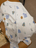 童泰婴儿连体衣四季纯棉宝宝衣服爬服居家内衣无骨对开长袖哈衣 蓝色 73cm (建议5-12个月身高66-75cm) 实拍图