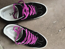 极路客2025新款鞋子情侣美式板鞋复古德训鞋耐磨减震运动男鞋专业滑板鞋 黑白色-粉绿鞋带 43 实拍图