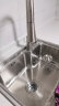 欧琳 OULIN 厨房水槽单槽 不锈钢水槽洗菜盆单槽OLJD616-A 晒单实拍图