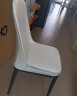 奈高餐椅家用餐桌椅子休闲椅麻将靠背凳子升级扶手 白色+卡其背 晒单实拍图