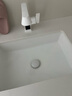 FOAO 德国大容量平底台下盆卫生间方形洗脸盆石下盆陶瓷嵌入式洗手盆 24寸单盆+数显龙头套装 实拍图