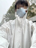 正雨雨衣电动车自行车山地车骑行男女学生儿童专用单人全身防暴雨雨披 椰果白【有袖款】【双帽檐】 4XL 1件 【赠收纳袋】 实拍图