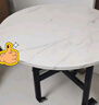 依恋达可折叠餐桌家用吃饭桌子圆形可移动大圆桌仿大理石折叠款餐厅餐桌 1.4+转盘【白理石8-10人】 实拍图