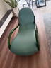 广卿轻奢艺术躺椅摇椅实木真皮时尚休闲沙发椅2025年原创新品 翡翠绿躺椅 实拍图