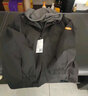 良茨胖子假两件PU羽绒外套男士秋冬加绒加厚棉衣宽松大码工装冲锋夹克 JK303黑色（工装口袋） L 110-130斤 实拍图
