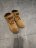 回力童鞋儿童大黄靴2026春季新款中大童时尚皮靴子男女童靴子 驼棕（加绒） 36 内长约23.2cm 实拍图