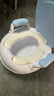 小哈伦儿童马桶婴儿坐便器婴幼儿尿盆小孩宝宝小便器3D软垫坐垫天蓝 实拍图