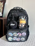 Edison初中书包高中DIY二次元吧唧谷子痛包高颜值ins风护脊双肩包W50-1 实拍图