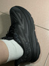 HOKA男款冬季户外轻量克利夫顿 9跑步鞋CLIFTON 9缓震耐磨回弹 黑色/黑色-宽版 46 实拍图