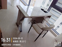 穗驰家具（SUICHI）阳台茶桌椅组合轻奢现代极简岩板办公泡套装高端全自动一体式茶台 香奈尔亮光岩板 1.4米茶桌+1主椅+2圆凳 实拍图