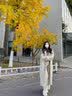 GARNUO燕麦色双面羊毛大衣女中长款秋冬新款高级感小个子赫本风毛呢外套 燕麦色 S 【80-110斤】 实拍图