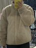 妙奕嘉毛毛外套女冬季衣服女装女士棉服2024年新款高级感棉袄冬装小个子 软糯毛毛杏色外套 M 【建议100-120斤】 实拍图