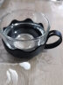 紫丁香茶杯耐热玻璃杯带把加厚功夫小茶杯咖啡杯喝茶杯办公茶水杯套装 实拍图