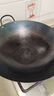 荣事达（Royalstar）章丘手工锻打铁锅无涂层不粘炒菜锅圆底老式炒锅燃气灶有盖38cm 实拍图
