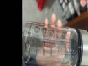 波比熊（BOBBI BEAR） 玻璃杯简约男女学生家用便携外带杯玻璃带盖刻度咖啡早餐可微波炉随手水杯 刻度玻璃杯350毫升+黑色杯套 实拍图